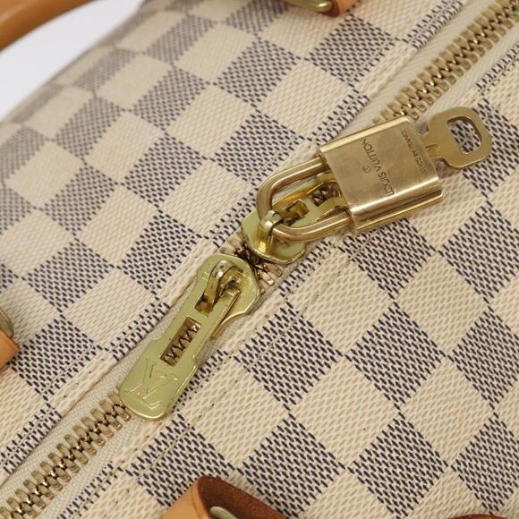 Louis Vuitton Keepall Bandouliere 55 White Canvas Travel Bag (Pre-Owned) - Picture 11 of 16